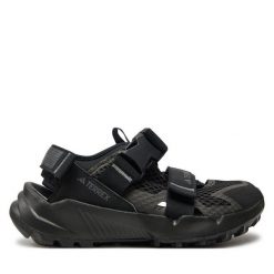 Sandały adidas. Czarne obuwie trekkingowe damskie Adidas, bez zapięcia. Za 319.99 zł.