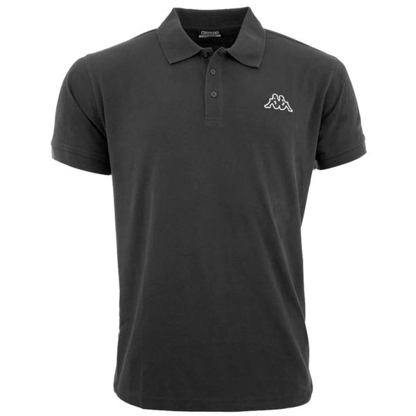 Koszulka polo, męska z krótkim rękawem Kappa Peleot Polo. Czarne koszulki polo męskie Kappa, m, bez wzorów, z bawełny, bez ramiączek. Za 89.25 zł.