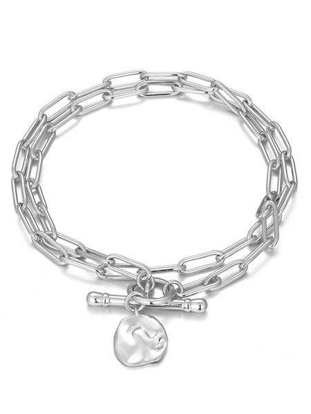 Eclat d'Argent Srebrna bransoletka z elementem ozdobnym rozmiar: onesize. Szare bransoletki damskie Eclat d'Argent, srebrne. Za 304.99 zł.