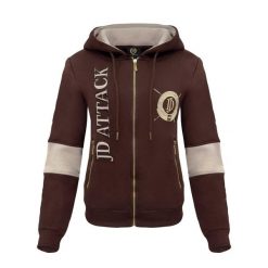Damska bluza z kapturem zapinana na zamek JD Attack Stefanie. Brązowe bluzy z kapturem damskie JD ATTACK, l, z bawełny. Za 189.00 zł.