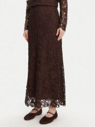 Bruuns Bazaar Spódnica midi Sago Joanelle BBW4518 Brązowy Regular Fit. Brązowe spódniczki damskie Bruuns Bazaar, bez wzorów, z syntetyku, midi. Za 539.99 zł.