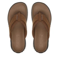 Japonki Skechers. Brązowe klapki i japonki męskie Skechers. Za 229.99 zł.