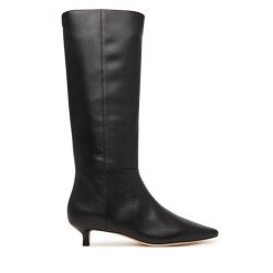 Kozaki LAUREN RALPH LAUREN. Czarne kozaki damskie Lauren Ralph Lauren, bez obcasa, na szpilce. Za 1,299.00 zł.