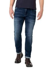Timezone Dżinsy "Scott" - Slim fit - w kolorze granatowym rozmiar: W32/L34. Niebieskie jeansy męskie Timezone. Za 136.13 zł.