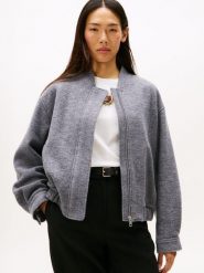Tommy Hilfiger Wełniana bluza Kobiety szary, 40. Szare bluzy bez kaptura damskie Tommy Hilfiger, z wełny. Za 1,099.95 zł.