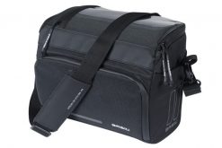 Torba rowerowa na kierownicę „Move”, czarna. Czarne torby męskie na ramię BASIL, bez wzorów, z materiału, na ramię. Za 239.97 zł.