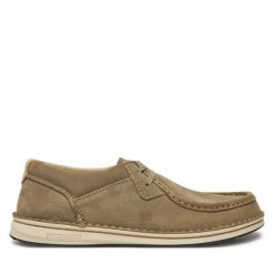 Półbuty Birkenstock. Brązowe półbuty męskie Birkenstock, bez zapięcia. Za 509.99 zł.