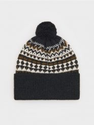 Czapka z pomponem - wielobarwny. Czapki męskie Reserved, bez wzorów. W wyprzedaży za 39.99 zł.