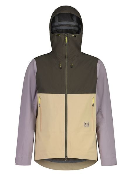 Maloja Kurtka funkcyjna "CollerinM." w kolorze beżowo-fioletowo-oliwkowym rozmiar: S. Brązowe kurtki outdoor męskie Maloja, s, bez wzorów, bez kaptura. Za 431.78 zł.