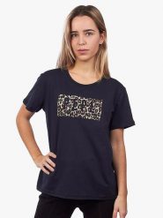 Pepe Jeans Koszulka w kolorze granatowym rozmiar: M. Niebieskie bluzki damskie Pepe Jeans, m, bez wzorów, z bawełny, bez kołnierzyka, bez ramiączek. Za 92.21 zł.