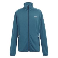 Bluza męska softshell Regatta Highton Lite II- niebieski M. Niebieskie bluzy bez kaptura męskie Regatta, m, bez wzorów, z polaru, bez kaptura. Za 90.00 zł.