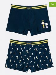Admas Bokserki (2 pary) w kolorze granatowo-żółtym rozmiar: L. Niebieskie bokserki męskie admas, bez wzorów. Za 86.99 zł.