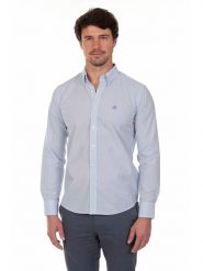 The Time of Bocha Koszula - Regular fit - w kolorze błękitnym rozmiar: 3XL. Niebieskie koszule męskie The Time of Bocha, xl, bez wzorów, z bawełny, bez kołnierzyka, bez ramiączek. Za 131.74 zł.