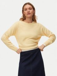 Vero Moda Sweter Doffy 10201022 Żółty Regular Fit. Żółte swetry klasyczne damskie Vero Moda, xl, z syntetyku, bez kołnierzyka. Za 119.99 zł.