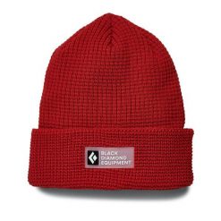 Czapka zimowa unisex Black Diamond Double Waffle Beanie. Czarne czapki męskie Black Diamond, na zimę, bez wzorów, sportowe. Za 114.99 zł.
