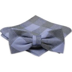Modna Mucha Męska - Alties - Kolory: Popiel i Delikatny Fiolet. Szare krawaty i muchy męskie Alties, bez wzorów, eleganckie. Za 54.00 zł.