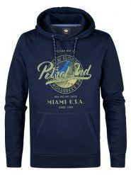 Petrol Bluza w kolorze granatowym rozmiar: XL. Niebieskie bluzy z kapturem męskie Petrol, xl, z bawełny. Za 127.65 zł.