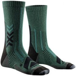 Skarpetki X-Socks Performe Merino Crew. Zielone skarpetki damskie X BIONIC, bez wzorów, z materiału. Za 175.45 zł.