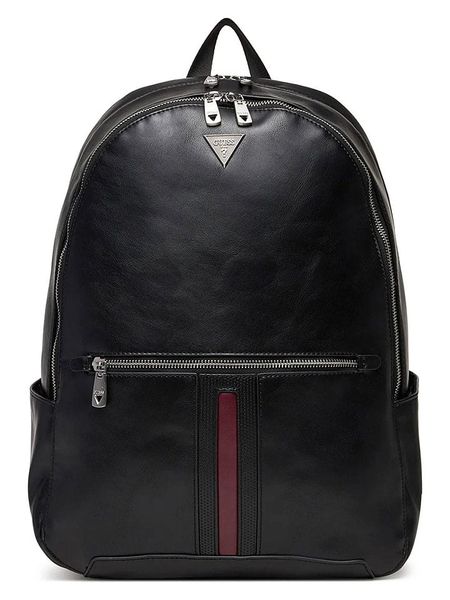 Guess Plecak w kolorze czarnym - 31 x 44 x 15 cm rozmiar: onesize. Czarne plecaki męskie Guess, z aplikacjami, z materiału. Za 474.95 zł.