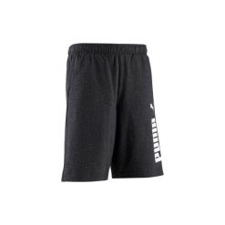Spodenki regular do gimnastyki. Czarne szorty męskie Puma, z bawełny, bez kołnierzyka. Za 59.99 zł.