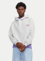 Jack & Jones Bluza Santorini 12253126 Biały Oversize. Białe bluzy bez kaptura męskie Jack & Jones, l, z syntetyku. Za 159.99 zł.