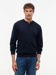 Tommy Hilfiger Bluza Mężczyźni Bawełna niebieski, XXL. Niebieskie bluzy bez kaptura męskie Tommy Hilfiger, m, z bawełny. Za 489.95 zł.