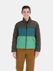 Marmot Kurtka puchowa "Ares" w kolorze antracytowo-turkusowo-zielonym rozmiar: M. Czarne kurtki damskie Marmot, m, bez wzorów, z puchu, bez kaptura. Za 217.99 zł.