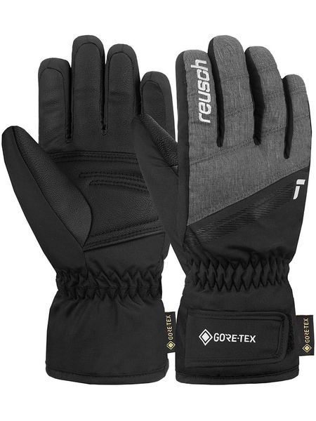 Reusch Rękawiczki narciarskie "Tommy GORE-TEX Junior" w kolorze czarno-szarym rozmiar: 6. Czarne rękawiczki dziecięce REUSCH, z gore-texu, bez ramiączek. Za 142.45 zł.