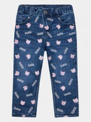 Guess Jeansy K3BA06 D57M0 Niebieski Regular Fit. Niebieskie spodnie dziewczęce Guess, z bawełny. Za 399.99 zł.