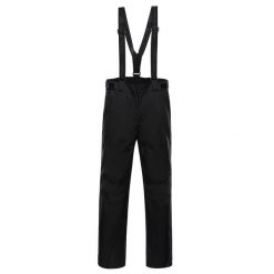 Spodnie męskie narciarskie snowboardowe 10.000 Alpine Pro Edes 2. Czarne spodnie materiałowe męskie Alpine Pro, bez wzorów, sportowe. W wyprzedaży za 729.00 zł.