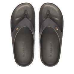 Japonki Tommy Hilfiger. Szare klapki damskie Tommy Hilfiger, bez wzorów, bez obcasa. Za 189.99 zł.