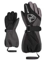 Rękawiczki dziecięce Ziener Lauro AS Glove Junior. Szare rękawiczki dziecięce Ziener, z materiału, bez ramiączek. Za 174.35 zł.
