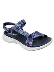 Skechers Sandały "On-The-Go 600 Electric" w kolorze niebieskim rozmiar: 40. Niebieskie sandały damskie Skechers, bez wzorów, bez obcasa. Za 188.85 zł.