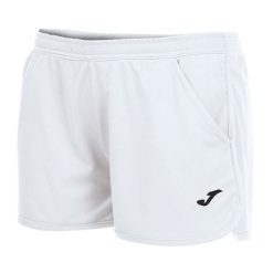 Spodenki do tenisa damskie Joma Hobby. Białe szorty damskie Joma, bez wzorów, sportowe. Za 39.99 zł.
