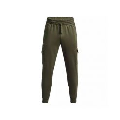Spodnie Męskie Joggery Under Armour. Zielone spodnie materiałowe męskie Under Armour, bez wzorów, z bawełny. Za 287.80 zł.