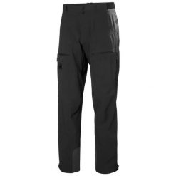 Spodnie narciarskie Helly Hansen Odin Huginn Softshell. Czarne spodnie materiałowe męskie Helly Hansen, bez wzorów, z elastanu. Za 725.50 zł.