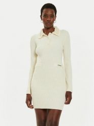 Pinko Sukienka dzianinowa York 104360 A27J Beżowy Regular Fit. Brązowe sukienki damskie Pinko, xs, bez wzorów, z dzianiny, bez kołnierzyka, bez ramiączek. Za 769.99 zł.