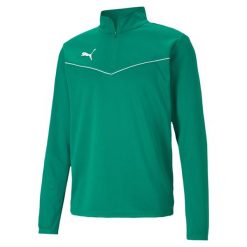 Bluza piłkarska męska Puma teamRISE 1 4 Zip Top. Zielone bluzy bez kaptura męskie Puma, m. Za 121.00 zł.