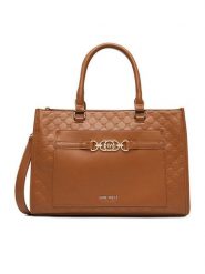 Nine West Torebka CEO-LUNA-II-H242045 Brązowy. Brązowe torebki klasyczne damskie Nine West, bez wzorów, z materiału, bez dodatków. Za 249.99 zł.