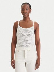 Guess Sweter W6GR11 Z0593 Biały Regular Fit. Białe swetry klasyczne damskie Guess, l, z bawełny, bez kołnierzyka. Za 329.99 zł.