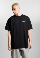Koszulka sportowa męska Prosto Wear The Street z krótkim rękawem. Czarne t-shirty sportowe męskie Prosto., m, z bawełny, bez ramiączek. Za 144.99 zł.