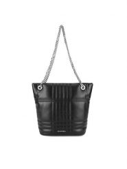 Badura Torebka JH6257-BR. Czarny. Czarne torebki klasyczne damskie Badura, bez wzorów, z tworzywa sztucznego, bez dodatków. Za 249.99 zł.