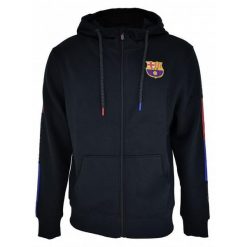 Bluza z kapturem unisex Barcelona 2024-25. Czarne bluzy sportowe damskie FC Barcelona, xl, bez wzorów, bez ramiączek, z kapturem. W wyprzedaży za 273.01 zł.