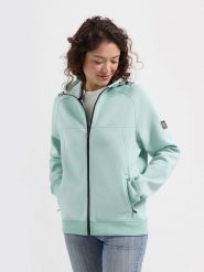 TRAVELIN' Bluza "Sanna" w kolorze miętowym rozmiar: 3XL. Niebieskie bluzy z kapturem damskie Travelin', xl. Za 252.99 zł.