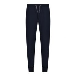 Spodnie bawełniane damskie CMP. Niebieskie spodnie dresowe damskie CMP, bez wzorów, z bawełny. W wyprzedaży za 185.15 zł.