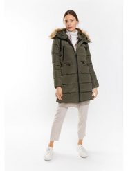 Northwood Płaszcz zimowy "Elena" w kolorze khaki rozmiar: XL. Brązowe płaszcze damskie Northwood, na zimę, xl, bez wzorów, z puchu. Za 176.08 zł.