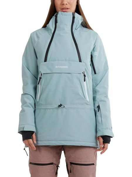 Kurtka narciarska damska Hooper Anorak. Zielone kurtki damskie Fundango, na zimę, l, bez wzorów, z materiału, z kapturem. Za 599.00 zł.