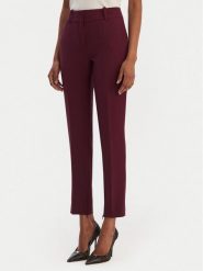 HUGO Spodnie materiałowe Hedima-1 50544742 Fioletowy Slim Fit. Fioletowe spodnie materiałowe damskie Hugo, bez wzorów, z materiału. Za 599.99 zł.