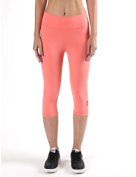 Legginsy na co dzień na siłownię. Czerwone legginsy damskie LEONE 1947 APPAREL, m, bez wzorów. Za 63.11 zł.