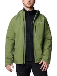 Columbia Kurtka zimowa "Explorer's Edge II" w kolorze zielonym rozmiar: S. Zielone kurtki męskie Columbia, na zimę, s, bez wzorów, bez kaptura. Za 339.00 zł.